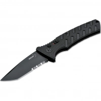 Автоматический складной нож Boker Strike Tanto All Black, сталь AUS-8, рукоять алюминий купить в Сочи