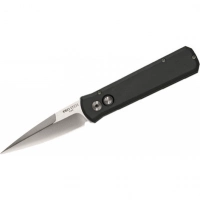 Автоматический складной нож Godson™ Solid Black Handle, Satin Blade купить в Сочи