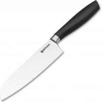 Кухонный нож шефа Bker Core Santoku, 163 мм, сталь X50CrMoV15, рукоять пластик купить в Сочи