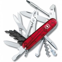 Нож перочинный Victorinox CyberTool, сталь X55CrMo14, рукоять Cellidor®, полупрозрачный красный купить в Сочи