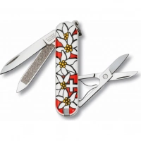 Нож перочинный Victorinox Edelweiss 0.6203.840 58мм 7 функций дизайн рукояти Эдельвейс купить в Сочи