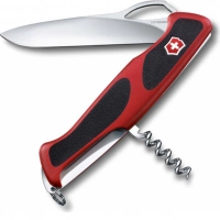 Нож перочинный Victorinox RangerGrip 63, сталь X55CrMo14, рукоять полиамид, красно-чёрный купить в Сочи