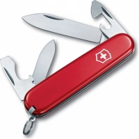 Нож перочинный Victorinox Recruit, сталь X55CrMo14, рукоять Cellidor®, красный купить в Сочи