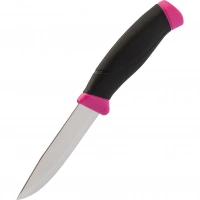 Нож с фиксированным лезвием Morakniv Companion Magenta, сталь Sandvik 12C27, рукоять резина/пластик, пурпурный купить в Сочи