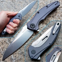 Нож складной Bareknuckle — Kershaw 7777, сталь Sandvik 14C28N, рукоять серый анодированный алюминий купить в Сочи