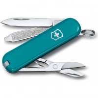 Нож Victorinox Classic SD Colors, Mountain Lake (0.6223.23G) бирюзовый, 7 функций 58мм купить в Сочи