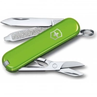 Нож Victorinox Classic SD Colors, Smashed Avocado (0.6223.43G) светло-зелёный, 7 функций 58мм купить в Сочи