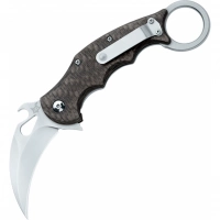 Складной нож Fox IKBS Ball Bearing Karambit, сталь Elmax, рукоять титановый сплав 6Al4V, чёрный купить в Сочи