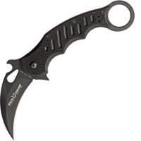 Складной нож Fox Karambit, сталь N690, рукоять стеклотекстолит G-10, чёрный купить в Сочи