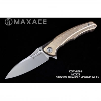 Складной нож Maxace Corvus, сталь M390, Mokume  TC4+Inlay купить в Сочи