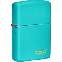 Зажигалка Classic Flat Turquoise ZIPPO Logo купить в Сочи