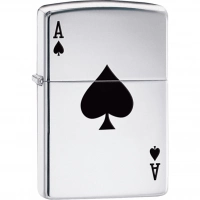 Зажигалка ZIPPO Armor™  Туз с покрытием High Polish Chrome купить в Сочи