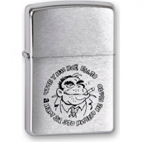 Зажигалка ZIPPO Горилла, латунь с покрытием Brushed Chrome, серебристый, матовая, 36х12×56 мм купить в Сочи